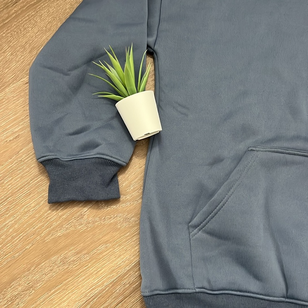 Blue Basic Hoodie - Picture 2 of 4